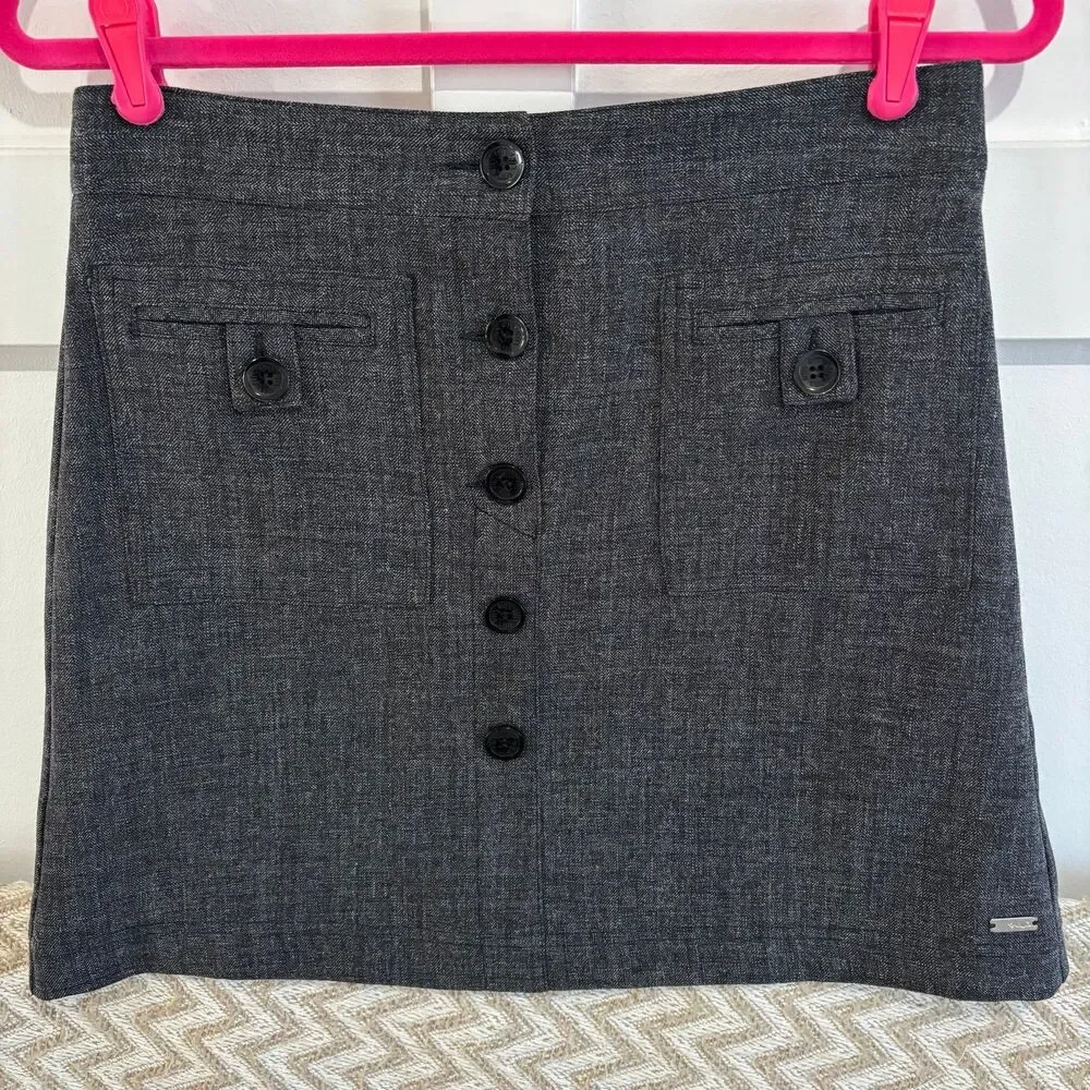 Lija Golf Button Front Athletic Skort Skirt